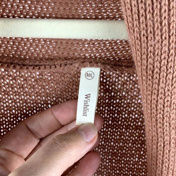Wishlist (VICI Collection) Dolman/Batwing Open Cardigan Sweater Coral Size M/L - Picture 8 of 14